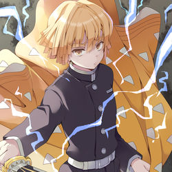 This is a pixiv picture whose title is 善逸つめあわせ.