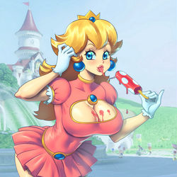 This is a pixiv picture whose title is Peachy Ice Cream.