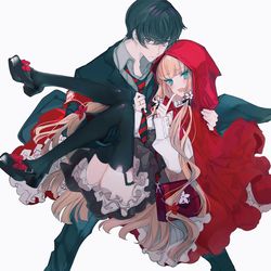 This is a pixiv picture whose title is 特殊能力統轄学院 -叛逆の優等生と悪魔を冠する少女の共犯契約-.