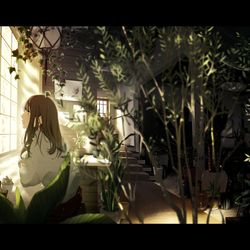 This is a pixiv picture whose title is 光の奥に.