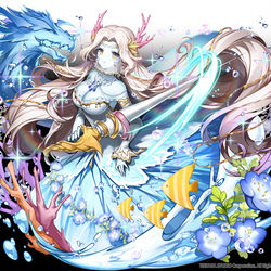 This is a pixiv picture whose title is [仕事絵]女神エルライム.