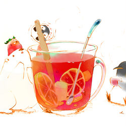 This is a pixiv picture whose title is ペンギンサングリア.