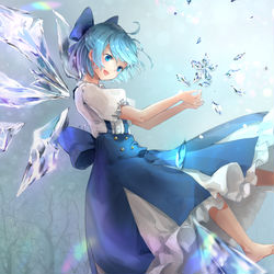 This is a pixiv picture whose title is 氷の妖精.