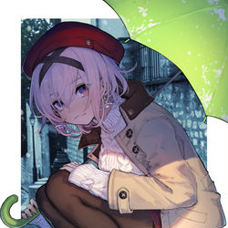 This is a pixiv picture whose title is 雪の日.