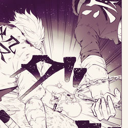 This is a pixiv picture whose title is 実弥の檻【本誌185話】.