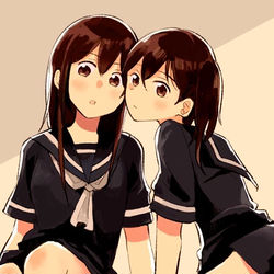 This is a pixiv picture whose title is セーラー服赤加賀.