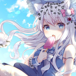 This is a pixiv picture whose title is ユキヒョウちゃん.