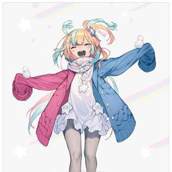 This is a pixiv picture whose title is わーい.