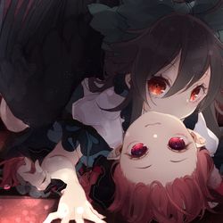 This is a pixiv picture whose title is じゃれあい.