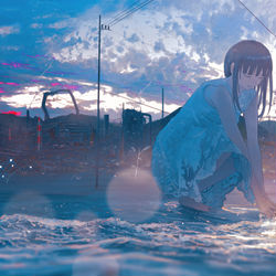This is a pixiv picture whose title is 呑む.