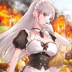 This is a pixiv picture whose title is 😠.