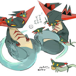 This is a pixiv picture whose title is ドラパルト一家.