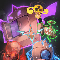 This is a pixiv picture whose title is Rotom.