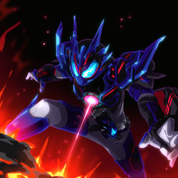 This is a pixiv picture whose title is 『アサルトウルフ』.