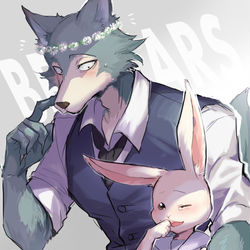 This is a pixiv picture whose title is レゴシとハル.