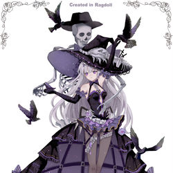 This is a pixiv picture whose title is 骸骨の魔女.