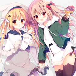 This is a pixiv picture whose title is いっしょにたべよ？.