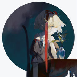 This is a pixiv picture whose title is 酩酊.