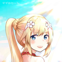 This is a pixiv picture whose title is 安心しろ！水着でも盾になるぞ！.
