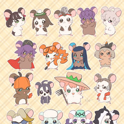 This is a pixiv picture whose title is ポケハムず！.