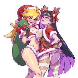 This is a pixiv picture whose title is Xmas Panty & Stocking.