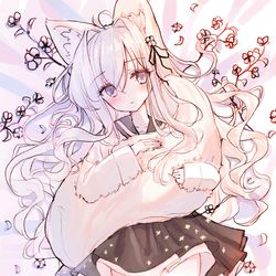 This is a pixiv picture whose title is しっぽ.