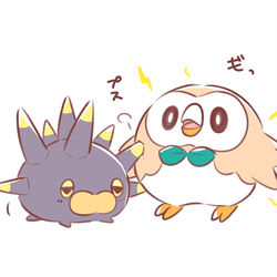 This is a pixiv picture whose title is バチンウニは仲良くなりたい.
