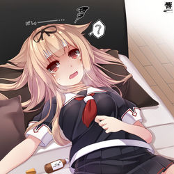 This is a pixiv picture whose title is 風邪をひいてしまったぽいぬちゃん.