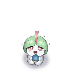 This is a pixiv picture whose title is しぶくちカレーを作ってほしいラルトス.