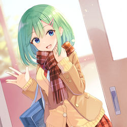 This is a pixiv picture whose title is 「じゃあね、また明日」.