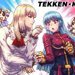 This is a pixiv picture whose title is 鉄拳コラボのやつ.