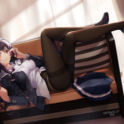 This is a pixiv picture whose title is 霞之丘 诗羽.