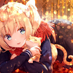 This is a pixiv picture whose title is 秋色.