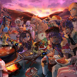 This is a pixiv picture whose title is チャンピオン祝賀会.