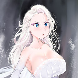 This is a pixiv picture whose title is 머리푼 여왕님.
