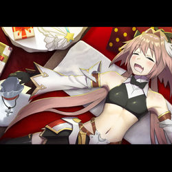 This is a pixiv picture whose title is クリスマスプレゼントを渡そうとして、寝落ちしたアストルフォ.