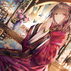 This is a pixiv picture whose title is 長纓.