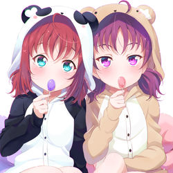 This is a pixiv picture whose title is 鹿角理亞生誕祭2019🍭⛄💕.