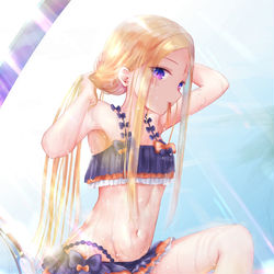 This is a pixiv picture whose title is 水着  アビー.