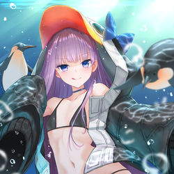 This is a pixiv picture whose title is 水着メルトリリス🐧.