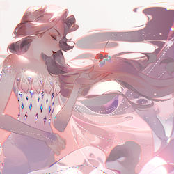 This is a pixiv picture whose title is 雪の女王.