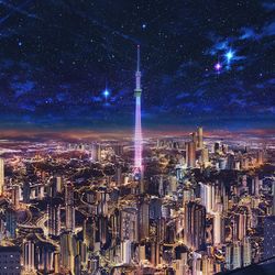 This is a pixiv picture whose title is 夜景シリーズ.