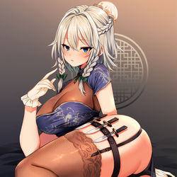 This is a pixiv picture whose title is チャイナ咲夜.