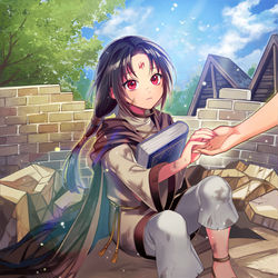 This is a pixiv picture whose title is 『「印」を持つ魔道士 セネリオ』.