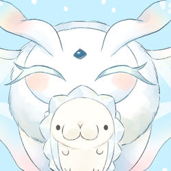 This is a pixiv picture whose title is ユキハミとモスノウ.