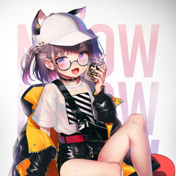 This is a pixiv picture whose title is ネコチャン.