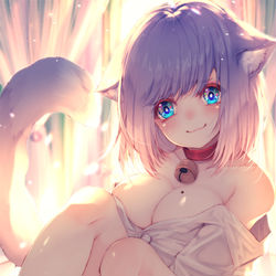 This is a pixiv picture whose title is 「ちょっと恥ずかしいね」.