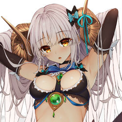 This is a pixiv picture whose title is 角少女.
