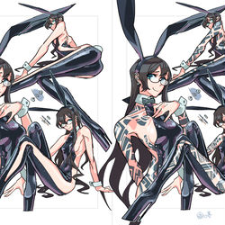 This is a pixiv picture whose title is 埋め込みピアス固定式ラバーバニーの大淀[Skeb].