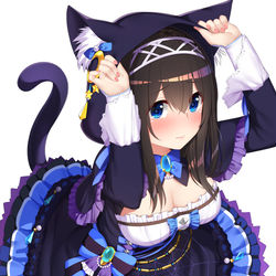 This is a pixiv picture whose title is ケモ耳文香.